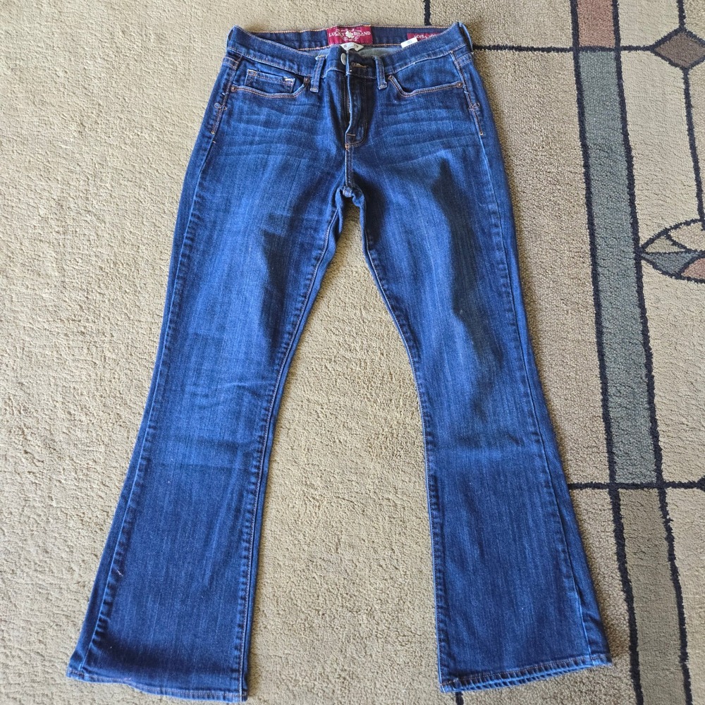 Lucky Brand Sofia Boot Ankle Jeans Dark Wash Blue Denim 8 29 7WC1005